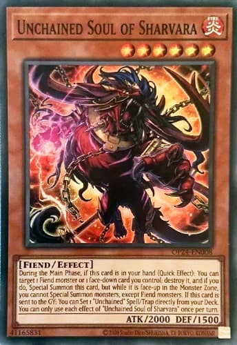 Unchained Soul of Sharvara - OP24-EN008 Super Rare Unlimited
