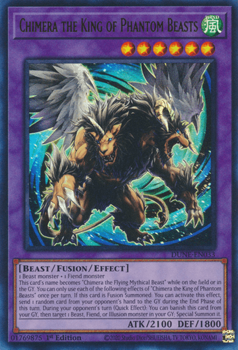 Chimera the King of Phantom Beasts - DUNE-EN033 Ultra Rare 1st Edition