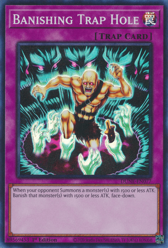 Banishing Trap Hole - DUNE-EN077 Super Rare 1st Edition