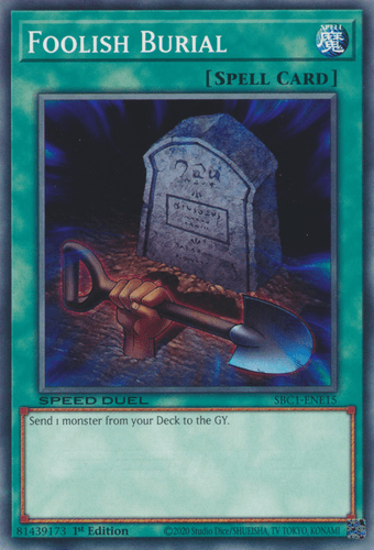 Foolish Burial - SBC1-ENE15 Common 1st Edition