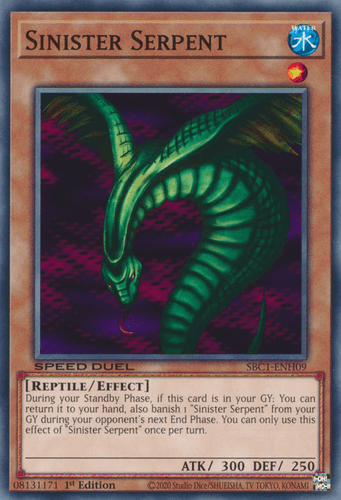 Sinister Serpent - SBC1-ENH09 Common 1st Edition
