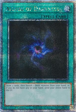 Allure of Darkness - RA03-EN055 Quarter Century Secret Rare 1st Edition