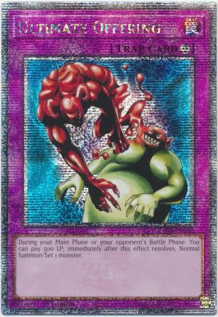 Ultimate Offering - RA03-EN088 Quarter Century Secret Rare 1st Edition