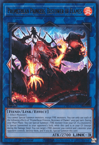 Promethean Princess, Bestower of Flames - PHNI-EN052 Ultra Rare 1st Edition