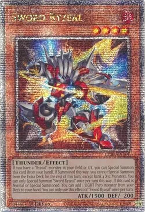 Sword Ryzeal - CRBR-EN001 Quarter Century Secret Rare 1st Edition