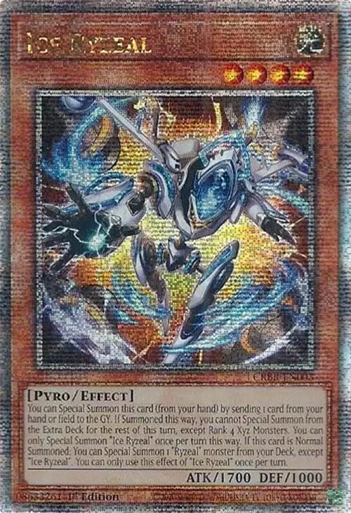 Ice Ryzeal - CRBR-EN003 Quarter Century Secret Rare 1st Edition