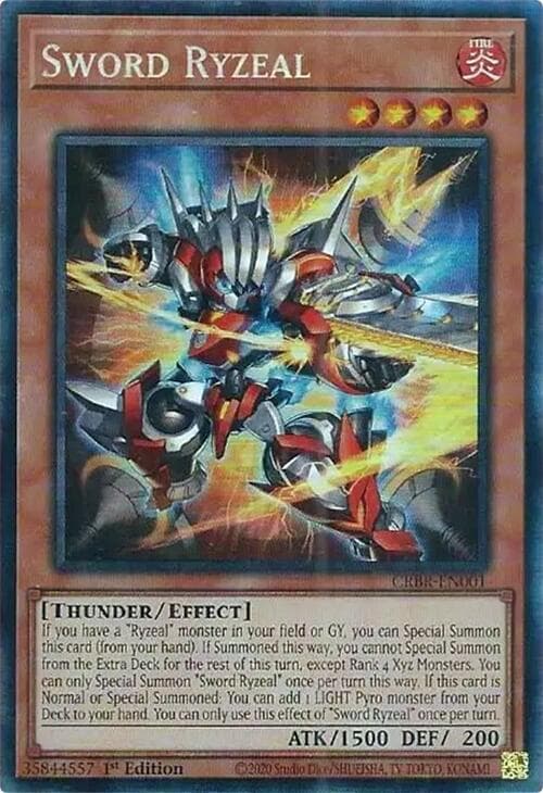 Sword Ryzeal - CRBR-EN001 Collector's Rare 1st Edition