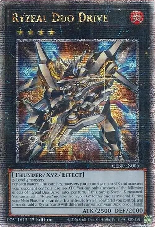 Ryzeal Duo Drive - CRBR-EN006 Quarter Century Secret Rare 1st Edition