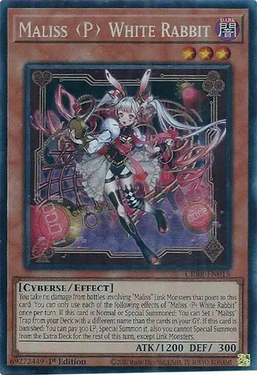 Maliss <P> White Rabbit - CRBR-EN015 Collector's Rare 1st Edition