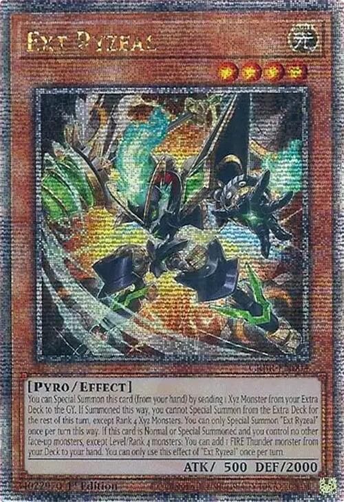 Ext Ryzeal - CRBR-EN004 Quarter Century Secret Rare 1st Edition