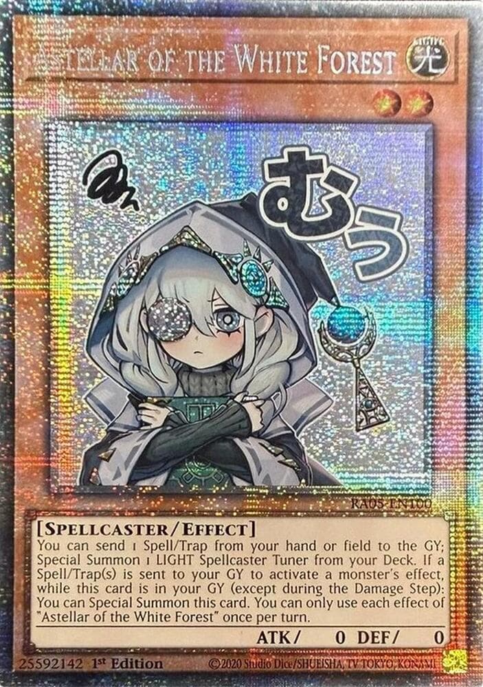 Astellar of the White Forest - RA05-EN100 Starlight Rare 1st Edition