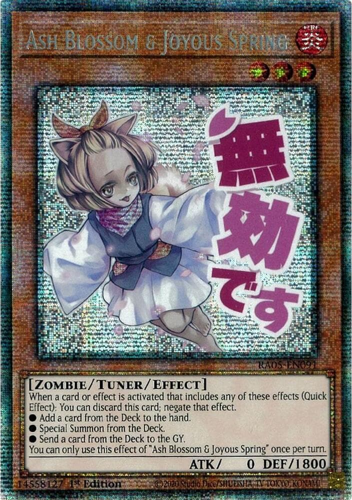 Ash Blossom & Joyous Spring - RA05-EN091 Starlight Rare 1st Edition