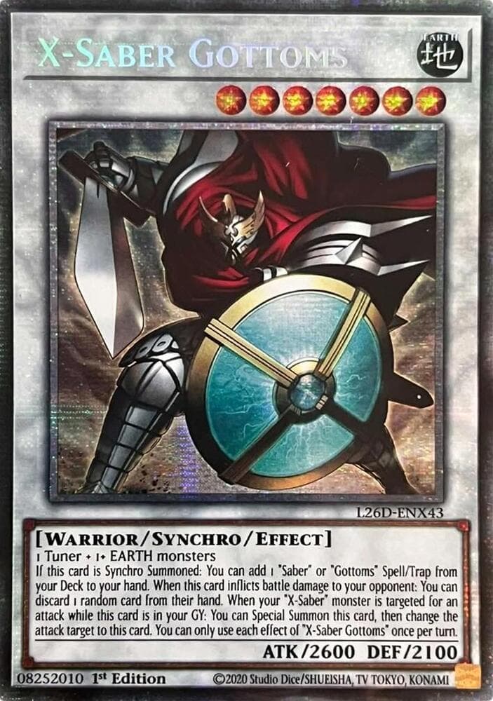 X-Saber Gottoms - L26D-ENX43 Starlight Rare 1st Edition