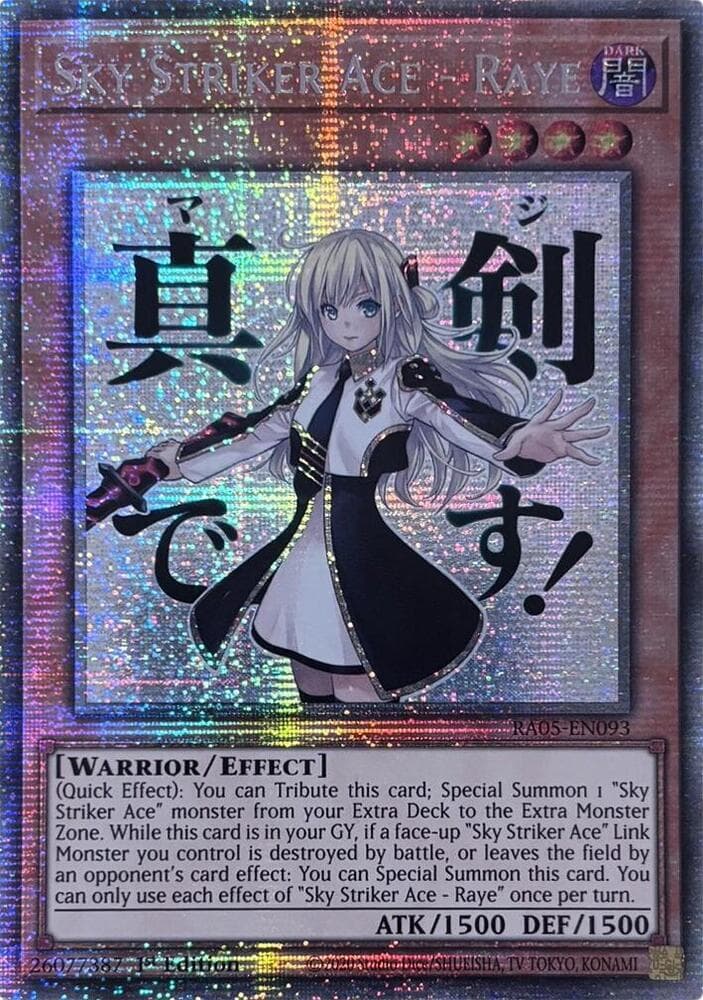 Sky Striker Ace - Raye - RA05-EN093 Starlight Rare 1st Edition