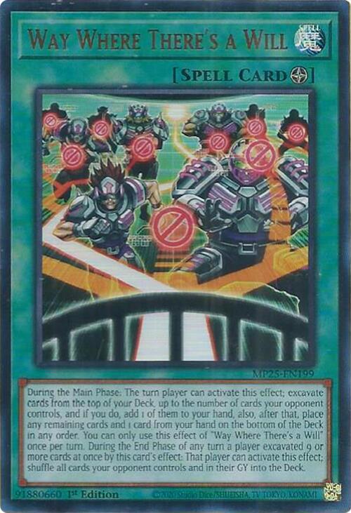 Way Where There's a Will - MP25-EN199 Ultra Rare 1st Edition