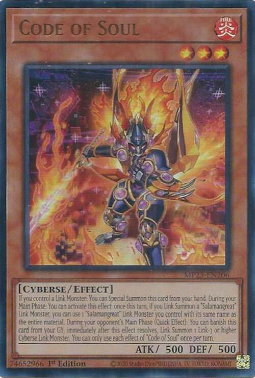 Code of Soul - MP25-EN206 Ultra Rare 1st Edition